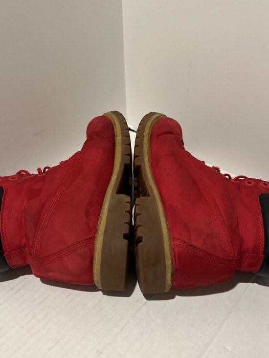 TIMBERLAND Red Camo Valentines Premium Hiking Boots A15LB Men Size 8.5 Womens 10 main image 11